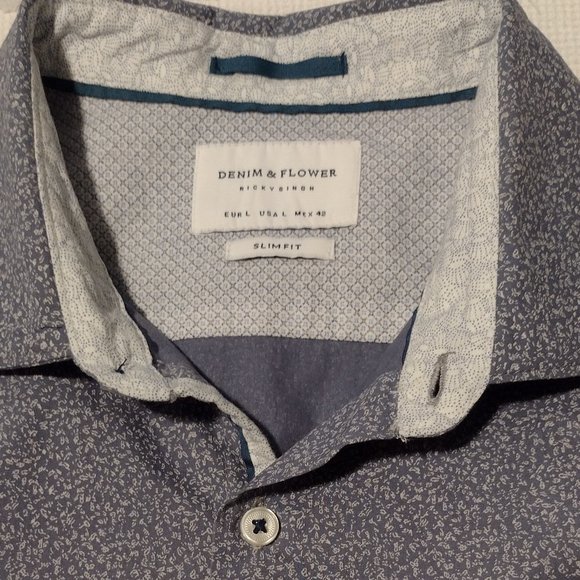 Denim & Flower Men's Slim Fit Shirt - Picture 6 of 6